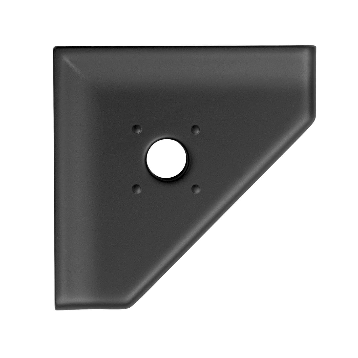 Photo 1 of Questech 5" Soap Dish, Corner Shelf for Inside Shower, Retrofit Shower Organizer for Tiled Walls, Corner Soap Holder Bathroom Accessories, Geo Flatback, Graphite Black
