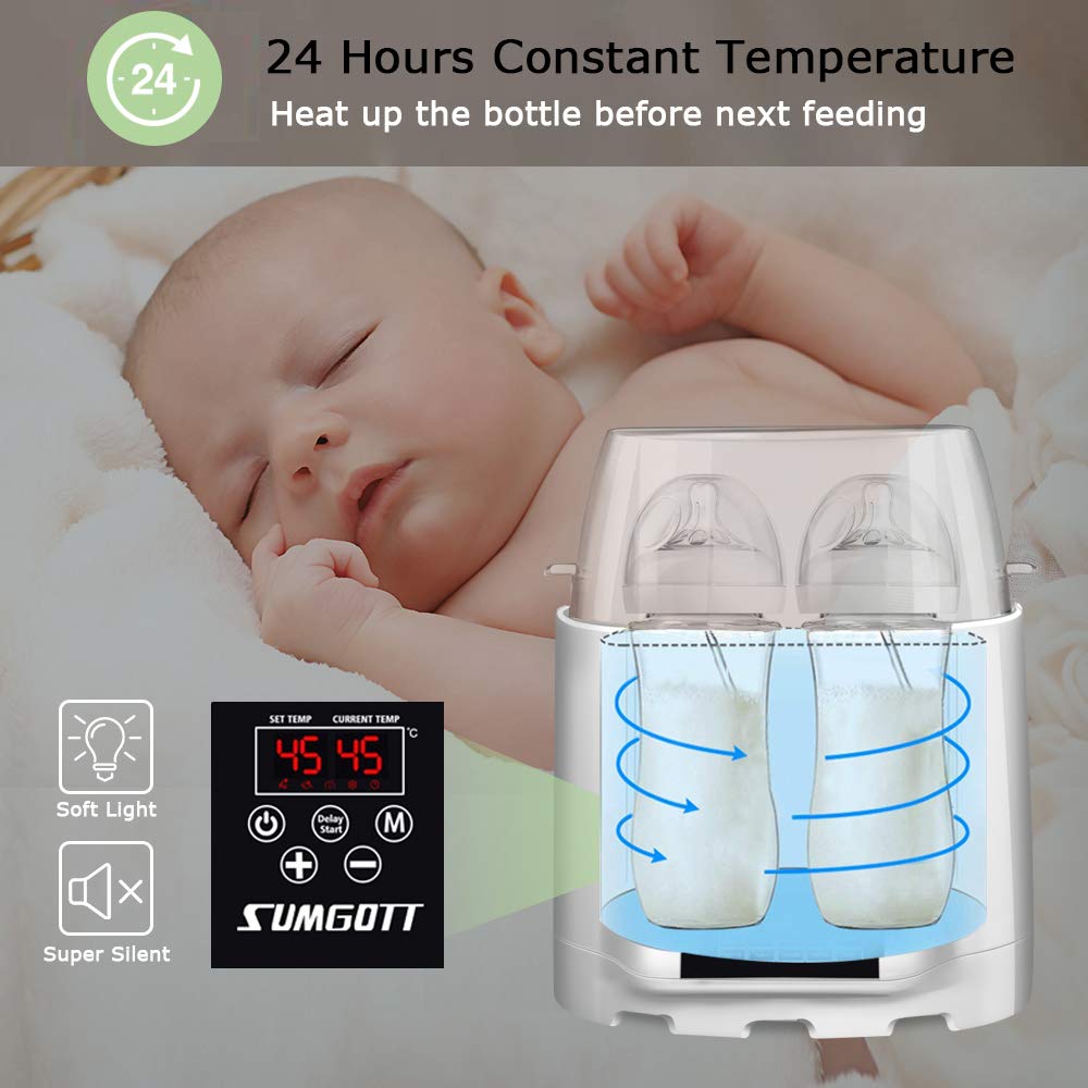 Scaldabiberon 6-in-1 HyAdierTech - Sterilizzatore, Riscaldatore, Luce Notturna - Display LCD - Foto 2