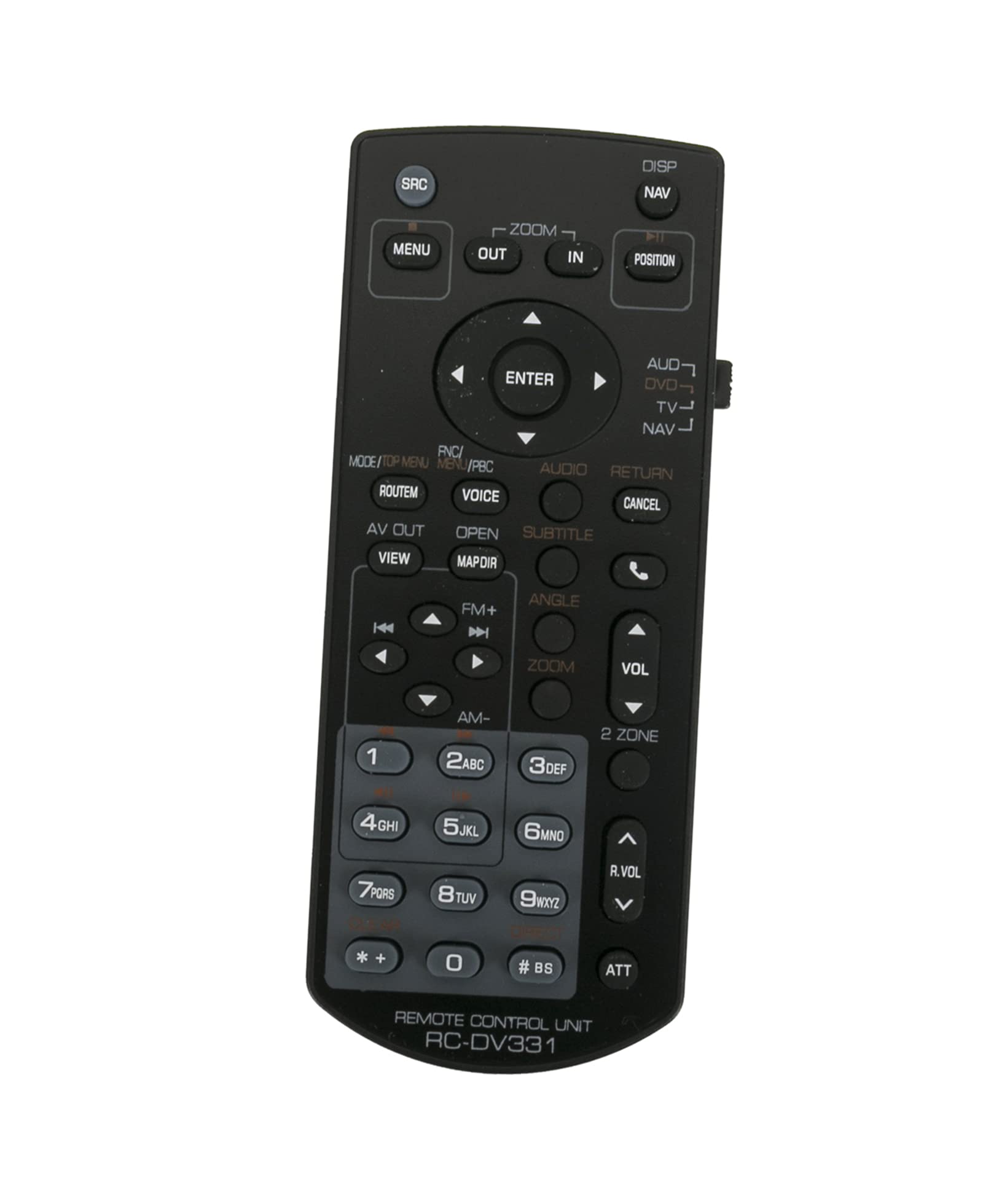 AULCMEET RC-DV331 RC-DV330 Replace Remote fit for Kenwood DNX5060EX DNX5160 DNX7180 DDX8046BT DNX6180 DNX6190HD DDX719 DDX-896 KVT-839 DDX319 DDX419 DNX5190 DNX6020EX DNX6040EX DNX6160 DNX6960