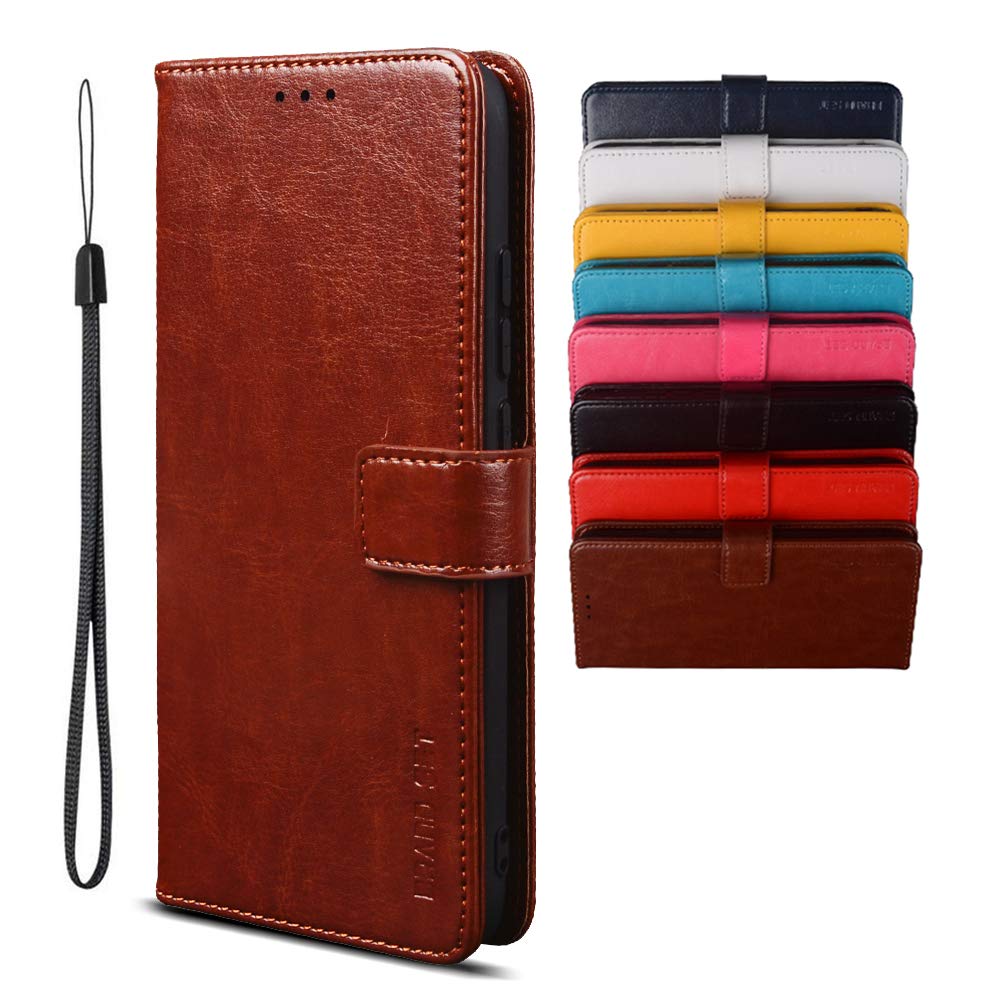 Case for Nokia G20/Nokia G10/Nokia 6.3 Wallet Case, PU Leather with Magnetic Closure Card Holder Stand Cover, Leather Wallet Flip Phone Cover for Nokia G20/Nokia G10/Nokia 6.3-Brown