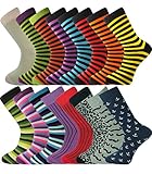 Mysocks Mens Multi Design Crew Socks Finest Combed Cotton