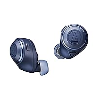 オーディオテクニカ ATH-CKS50TW BL ワイヤレスイヤホン bluetooth / ワイヤレスイヤホン ノイズキャンセリング 重低音 / 最大約50時間再生 /20時間再生 / 通話品質強化/ノイズキャンセル/ヒアスルー/低遅延モード/ aptX adaptive /AAC / 360 Reality Audio【国内正規品】 ブルー ATH-CKS50TW BL