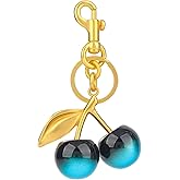 Santiccipa Cherry keychain,women's cute bag charms for purse and handbag accessoriesn,Christmas gift.