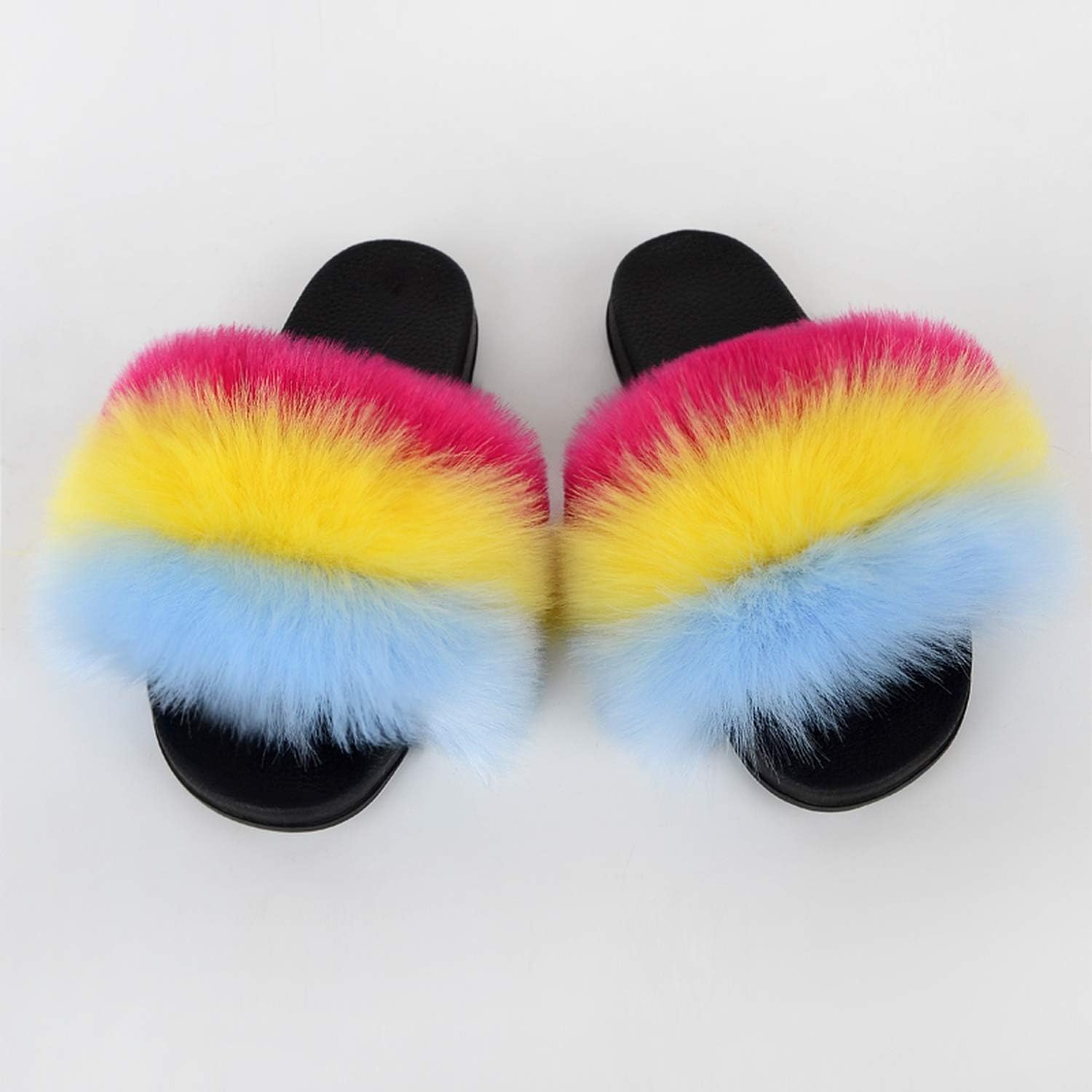 fur flip flops amazon