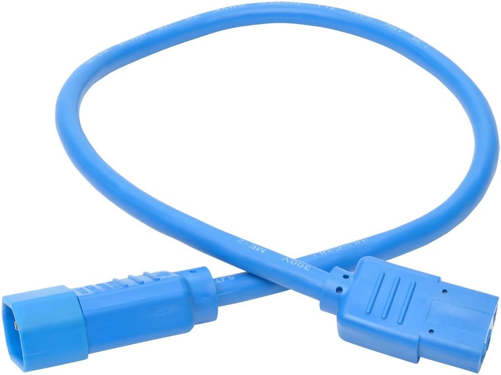 Tripp Lite 0.61 m 15 A Power Extension Cord Lead Cable - Blue - Image 3