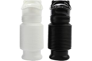 Lpluziyyds Scalable Emergency Urinal, 2 Pack 750ml Portable Toilet for Car, Portable Mini Outdoor Camping Travel Shrinkable Personal Mobile Toilet Potty Pee Bottle for Kids Adult