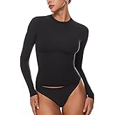 INLYRIC Women's Inbarely Soft Long Sleeve T-Shirts Crew Neck Basic Tees Slim Fitted Going Out Tops Trendy Fall Outfits