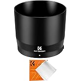 K&F CONCEPT Lens Hood Replace of ET-74B Hood Compatible with Canon RF 100-400mm f/5.6-8 is USM, EF 70-300mm f/4-5.6 is II USM, Reversible Snap on Camera Lens Shade Fits 67mm Filters and Lens Cap