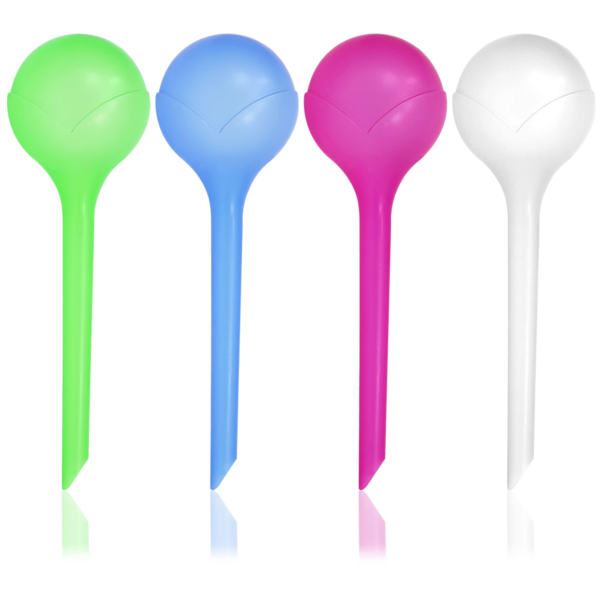 COM-FOUR® 4x automatic irrigation for indoor plants - water dispenser for plants - watering ball for flower irrigation - hydrospikes (04 pieces - colourful)