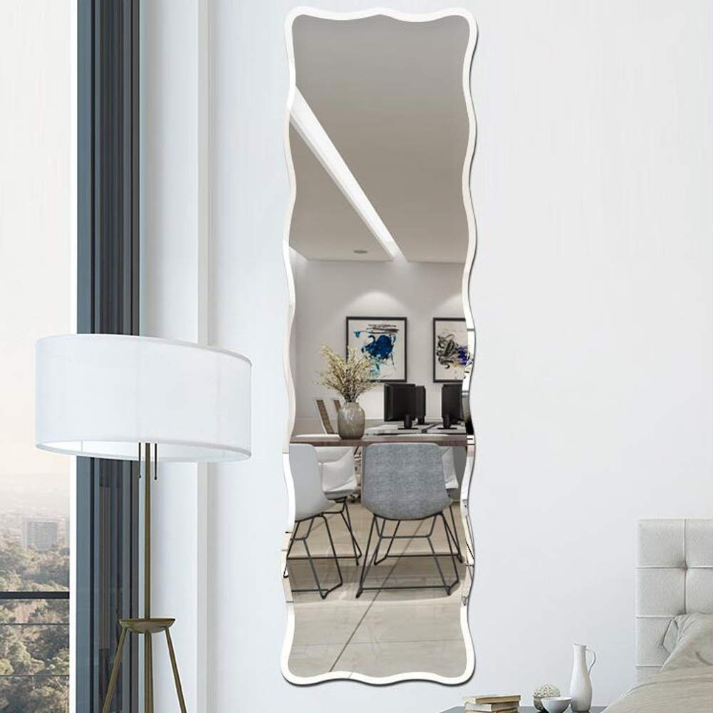 Frameless Full Length Mirror Bedroom Wall Mounted Fitting Mirror
