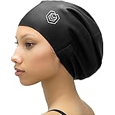 SOUL CAP - Large Swimming Cap for Long Hair - Designed for Long Hair, Dreadlocks, Weaves, Hair Extensions, Braids, Curls & Afros - Women & Men - Silicone