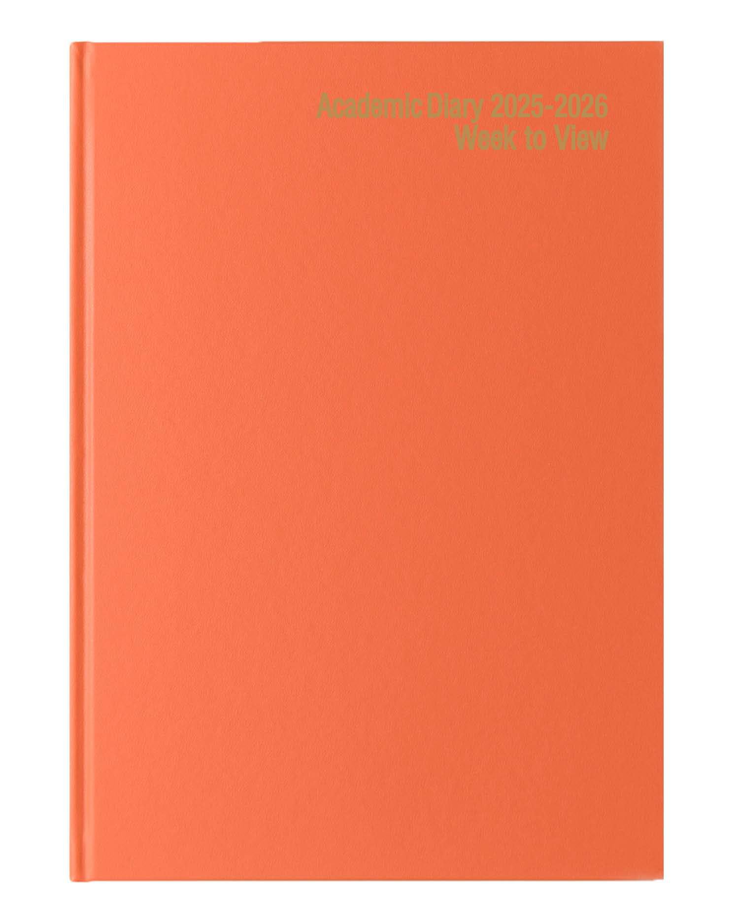 IMPRINT 2026-2027 A4 Academic Diary – Mid-Year Week-to-View Planner for Students & Teachers – Case Bound Organiser with Timetable, Term Dates & Notes Pages (Orange)