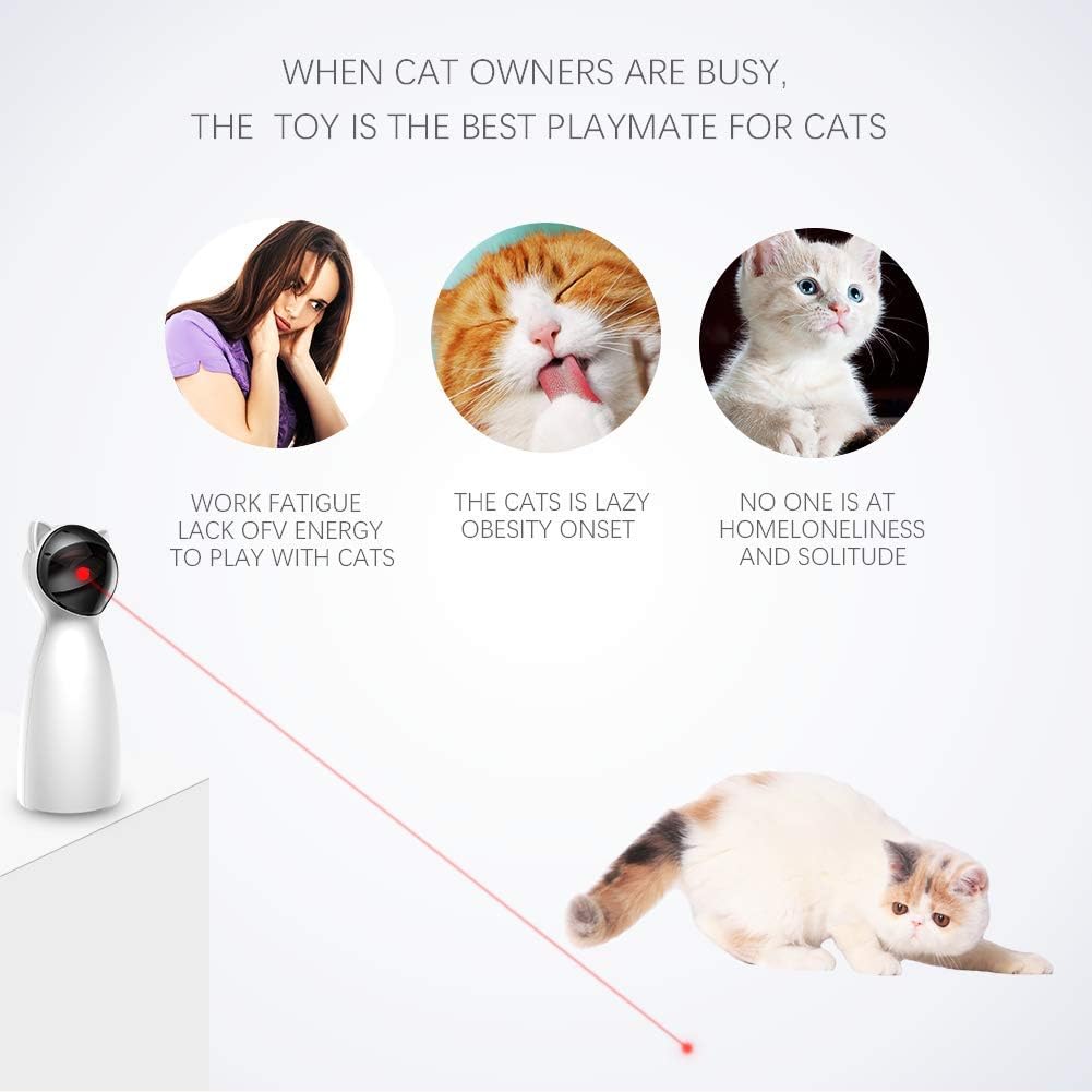 BENTOPAL Cat Laser Toy Automatic Interactive for Indoor Cats / Dogs / Kitty : Kitchen & Dining