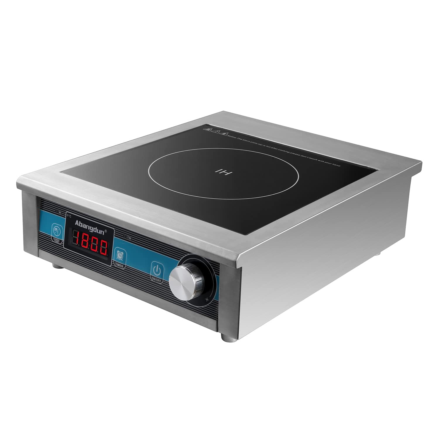 Induction Cooktop Commercial , Portable Electric Countertop Burner With Sensor Touch And LCD Screen(1800W/120V),Commercial Grade Induction Cooker For Hotel Restaurant School Portable Cooktop