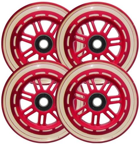 Kick Push 4 Replacement Wheels + ABEC-7 Bearings for Razor Pro Kick Scooter