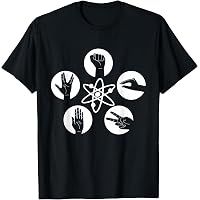 T-Shirt Femme CottonCloud Sheldon Atome - Pur Coton Bio, Coupe Près Du Corps - Impression Vintage