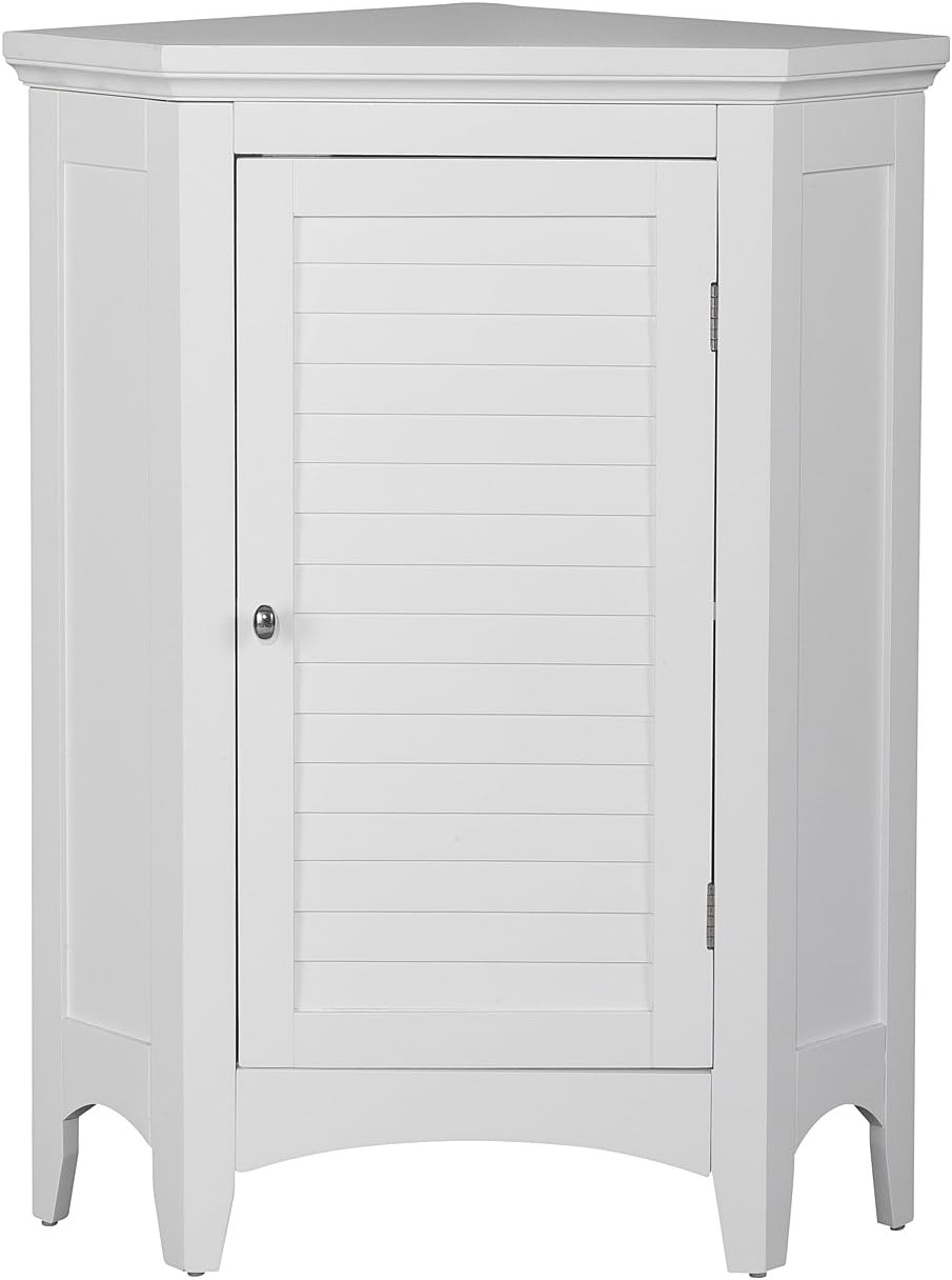 Versanora Bathroom Floor MDF, White, 62.87 x 43.18 x 81.28 cm