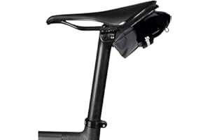 SpeedSleev Ranger 2.0 Medium Bike Saddle Bag – Waterproof Under Seat Pack for MTB, Gravel & Plus Tire Bikes – Lightweight, Rattle-Free Tool Storage – Fits Most Dropper Posts – Grey