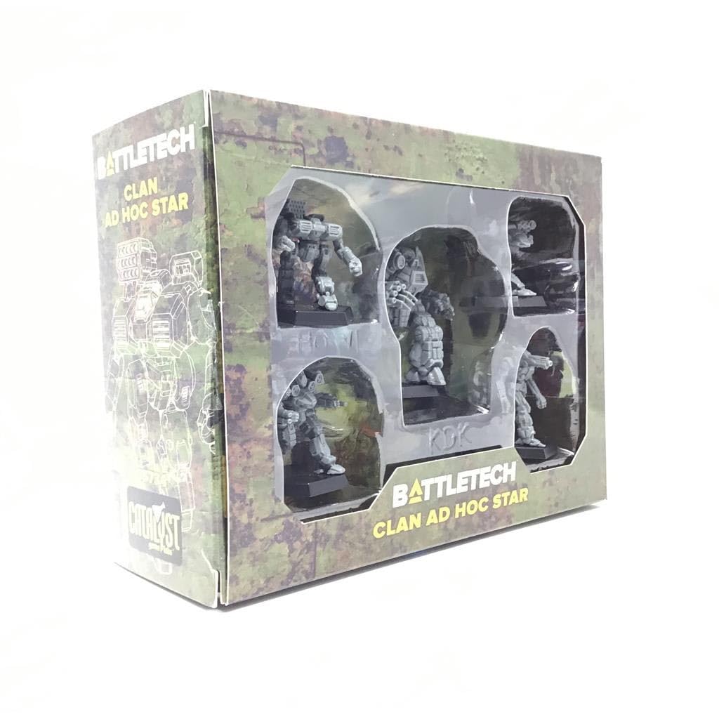 Catalyst Game Labs BattleTech | Miniatures | Clan Ad Hoc Star | Expansion | Miniature Game Ages 14+