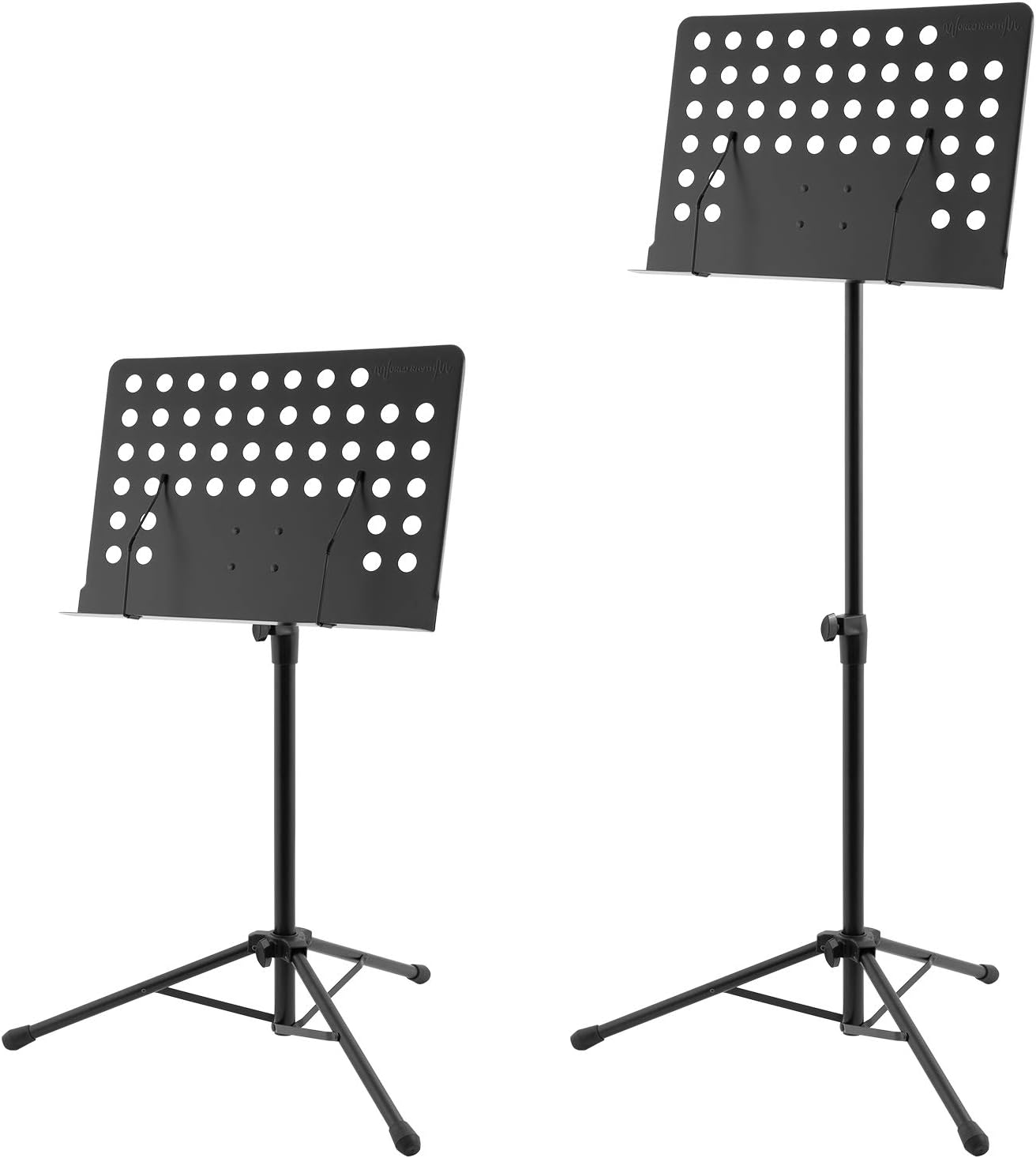 World Rhythm Orchestral Music Stand - Height Adjustable Sheet Music Holder with Page Retainers and Tripod Base - Image 5
