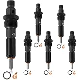 PANGOLIN 3283562 Fuel Injector 6PCS for Cummins 6B 6BT 6BTA 5.9L 6D102 Diesel Engine with KDAL59P6 Nozzle Holder p7100 Aftermarket Parts