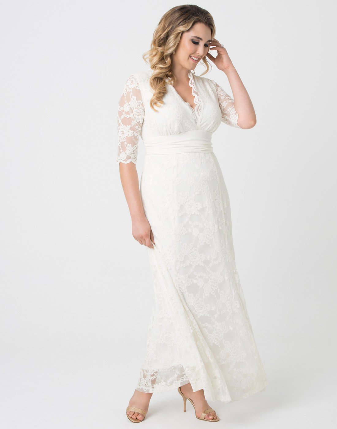 Kiyonna Amour Lace Wedding Gown