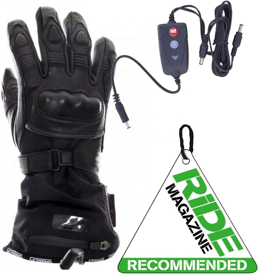 Motorcycle Gerbing XR-12 Hybrid Gloves Heated WP Black XS