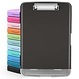 Sooez Clipboards with Storage, High Capacity Clip