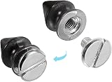 sourcing map 20 Sets Black Cone Spike Rivets 8x12mm Screw Back Studs for view 4