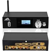 ATNEDCVH 5.1 Surround Sound Decoder Separator Converter for DTS AC3, 4K 60Hz HDMI 3 in 1 Out, HDCP 2.2 HDR, Digital Analog Audio Video System 192Khz/24Bit, with BT-5.0 Receiver (Black, 4K 60Hz)