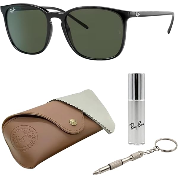 Ray-Ban RB4187 CHRIS Square Shaped Sunglasses for Men & Women with