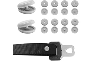 YTFRL 10 Sets Seat Belt Button Stop, Plastic Car Safety Belt Stopper Prevent Buckle from Sliding Down, No Welding Required Snap-on Seatbelt Stop Clips for Cars Trucks Motorcycles (Gray)
