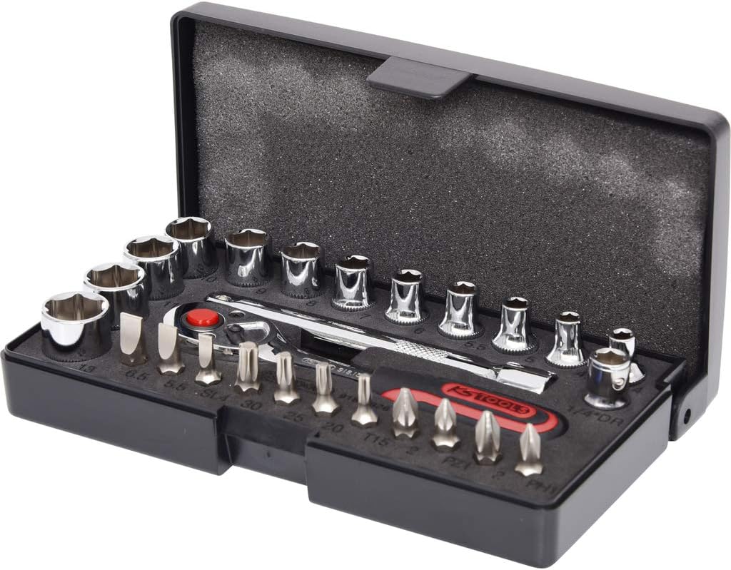 '1/4 socket spanner set 26tlg, Clear, 26-tlg