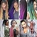 5 Pieces 2 Tone Ombre Braiding Hair Crochet Braids Synthetic Hair Extensions 24 Inch