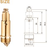 XIFIRY Basin Pop Up Click Clack Brass Plug Bolt Replacement 2pcs M8/M16 view 2