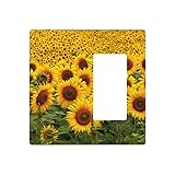 Pznen Light Switch Cover, Sunflower Sunflowers