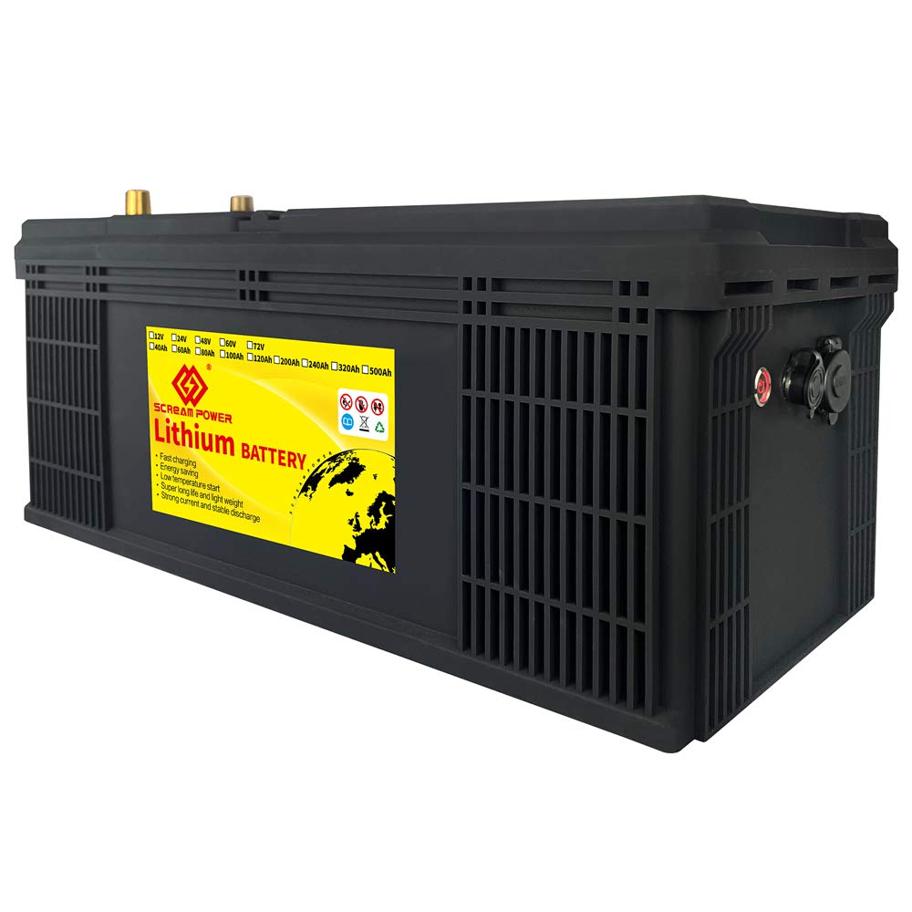 24v 100Ah LiFePO4 Battery Deep Cycle Lithium iron phosphate Rechargeable Battery Built-in BMS Protec