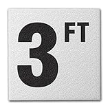 Ceramic Swimming Pool Deck Depth Marker 