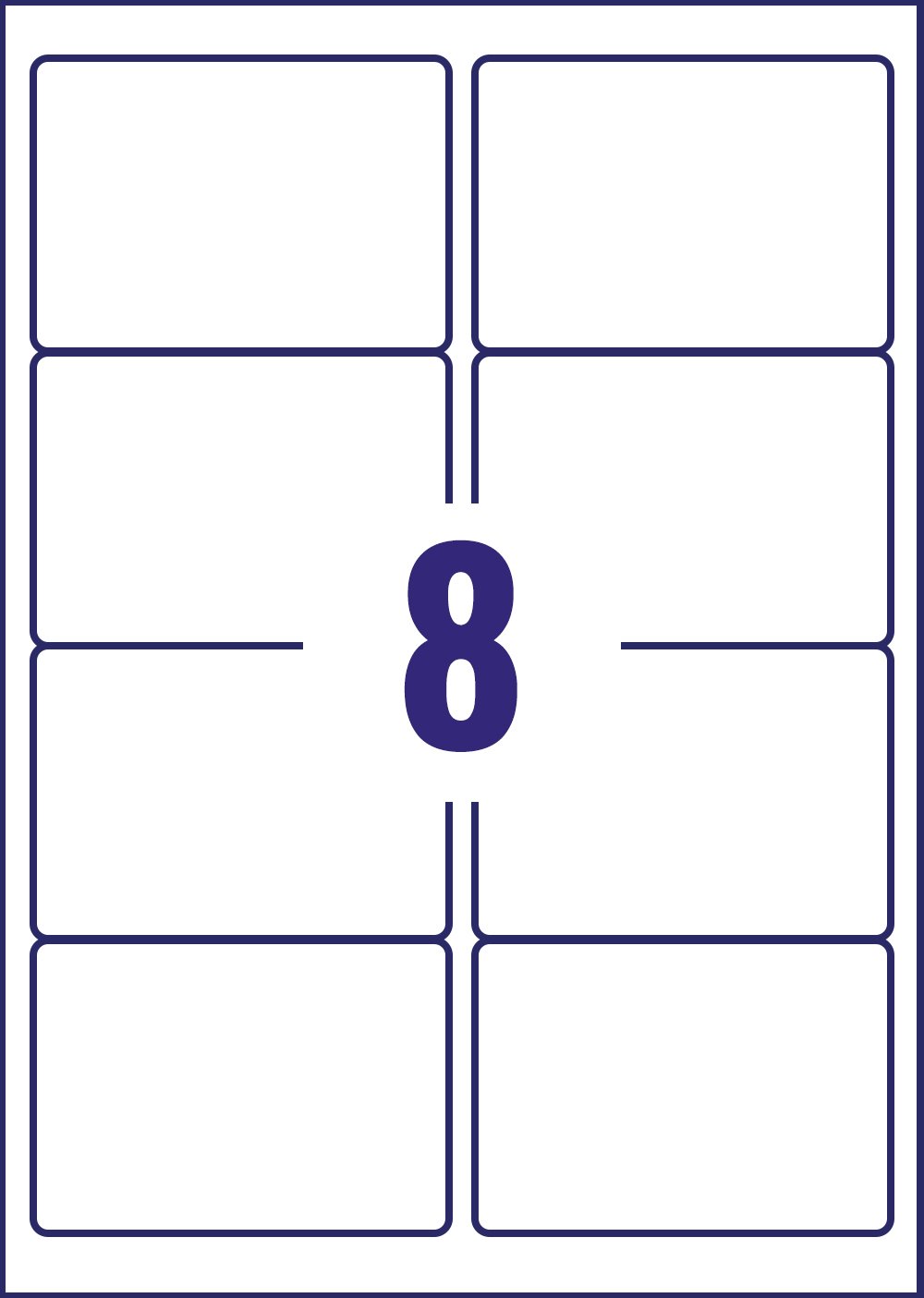 Стикер 1000-7. Xerox label templates. Wrap around label. Этикетка для ювелирных изделий. 7 labels.