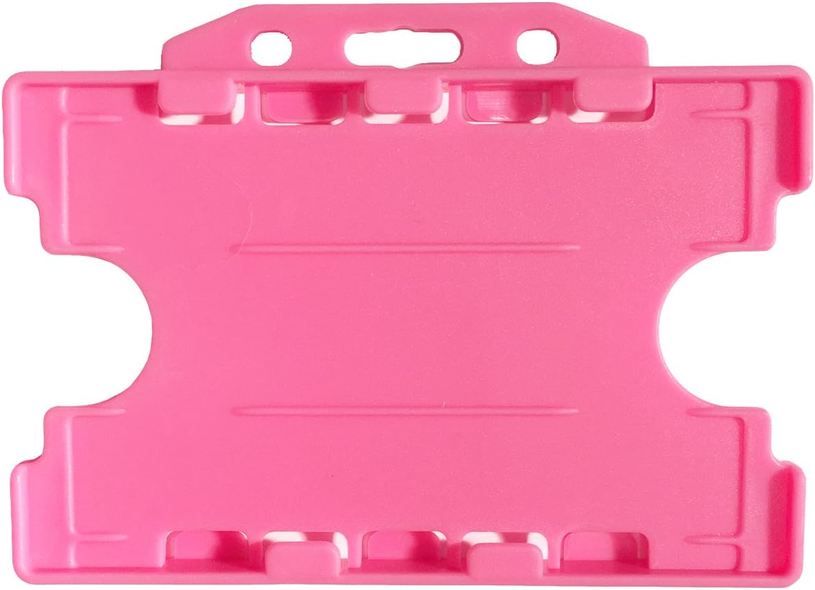 ID Card It Double Sided Badge Holder Pink (Pack of 50) Office Products