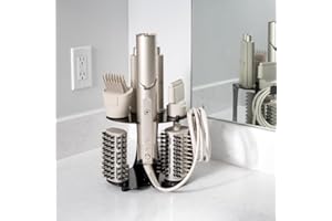 Truvalent Blow Dryer Accessory Holder - Compatible With Shark FlexStyle - Wall Mounted or Countertop Bathroom Organizer for Hair Dryer Attachments