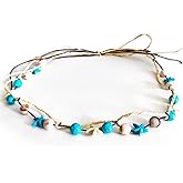 RainFlowwer Cowboy Hat Bands for Women Men, Cowgirl Hatbands Hand Made Replacement Pearl Hat Belt Men Fedora Panama Hats