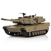 NUOTIE 1/72 Scale M1A2 Abrams Military Heavy Tank Model | Classic Morden U.S. Diecast Vehicle Tank Model with Transparent Storage Box Gift or Collection for Adults