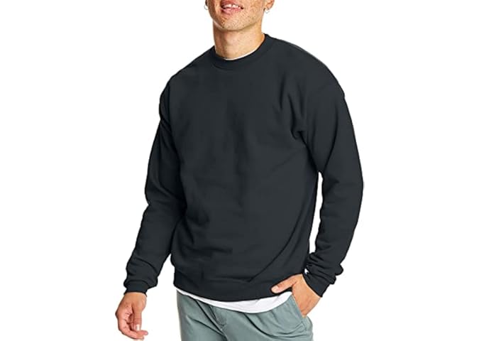 Hanes Men's Sweatshirt, EcoSmart Fleece Crewneck Sweatshirt, Big & Tall Ava...