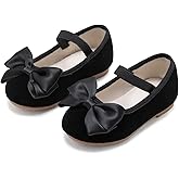 ESTINE Mary Jane Flats for Toddler Girls Little Kids Glittery Dress Princess Wedding Ballet Shoes