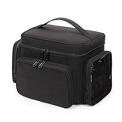 Large Cotton Makeup Bag, Lightweight Travel Makeup