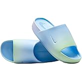 NIKE Women's W Calm Slide Se Sneaker, Psychic Blue Psychic Blue Lilac Bloom, 6