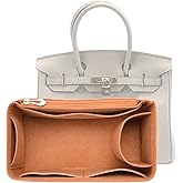 Lckaey Purse Organizer for Hermes birkin bag 35 Felt organizer insert Y013camel-L