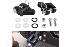 Johntruck 7/8' Tow Bar Adapter Kit, Fit for Blue Ox Models, Black, Steel, Wall Mount