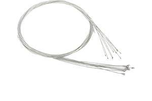 10Pcs 2M Gear Shifters Cable, Bike Brake/Shift Derailleur Cable Replaceable Inner Shift Derailleur Wire for Road Bike